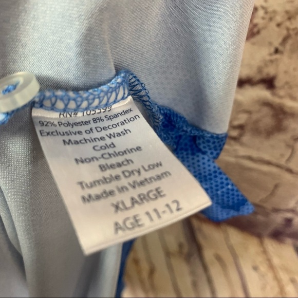 Garb Inc Boys PGA Jr League Maters Blue Camo Short Sleeve Polo - Picture 11 of 12